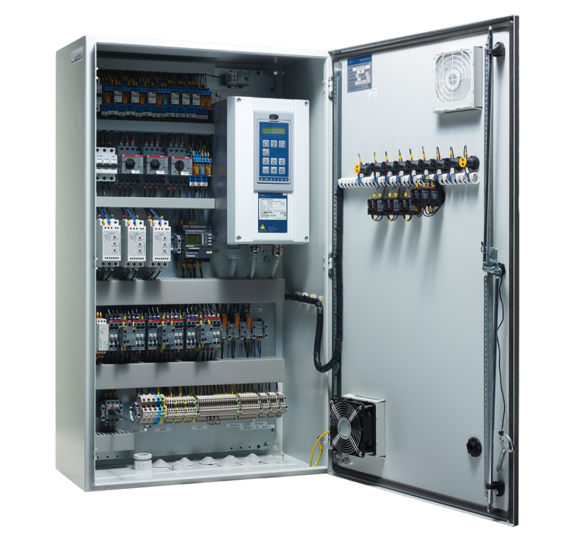 Шкаф управления компрессором АЛЬФАУМ АЛМ-ШУК SA0.1-SHUK-MU1-4 c УПП 1x4 кВт